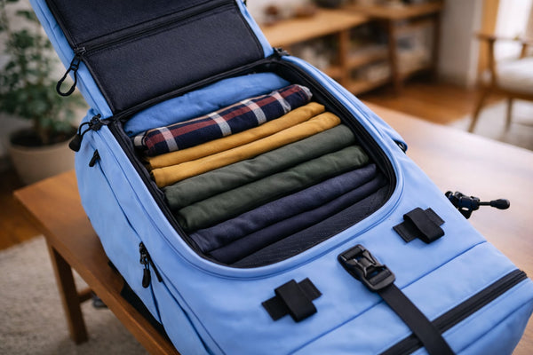 JustinCASE: The Only Convertible Backpack Midnight Mood / Dark Gray & Black